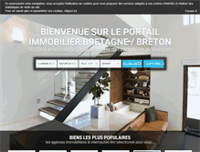 Tablet Screenshot of immobilier-en-bretagne.com